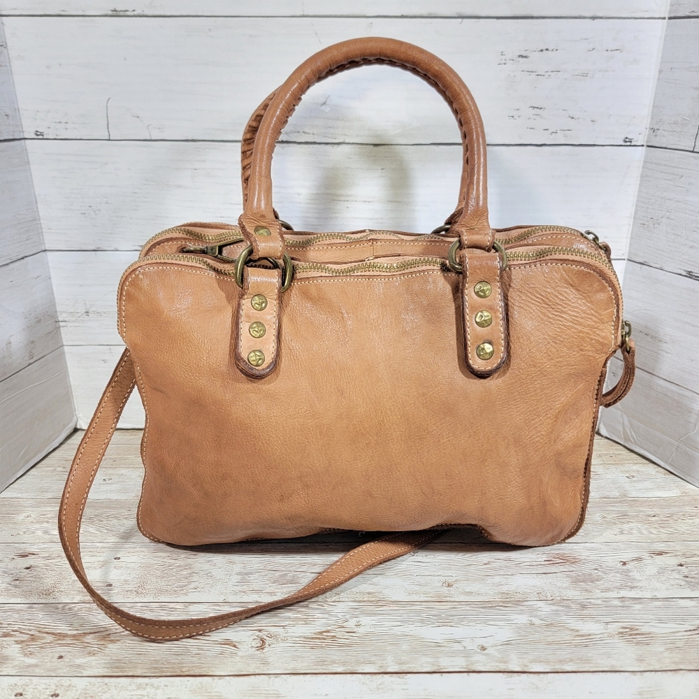 Costanza Rota Italian Leather 3 Compartment Handbag
